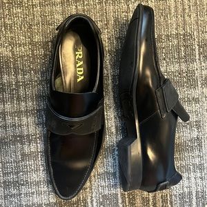 Black men Prada shoes. Look and feel amazing. Very stylish looks almost new